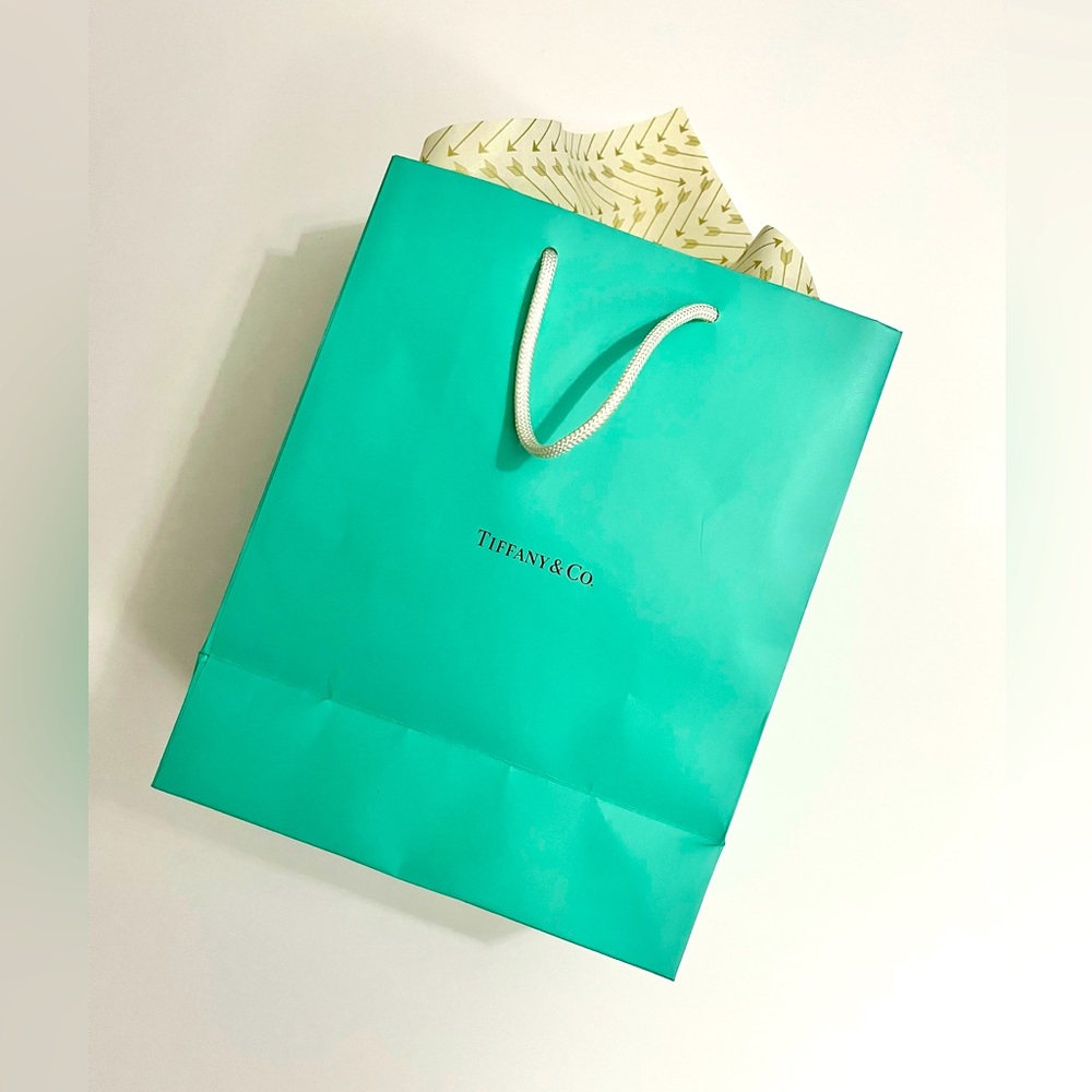 TIFFANY & Co Blue Paper Shopping Gift Bag